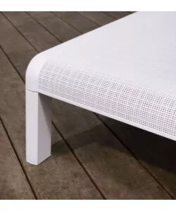 SDRAIO RECLINABILE E RIPIEGABILE KETER "MALLORCA" IN POLIPROPILENE BIANCO 187,5X58X29 CM